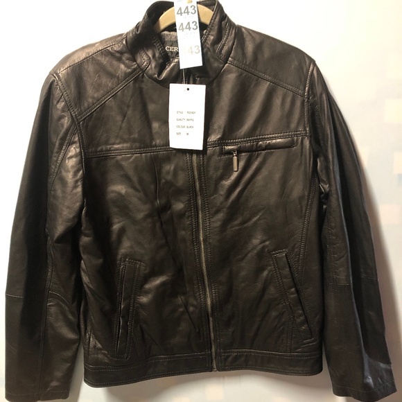 Ceralli Genuine Leather Bomber 